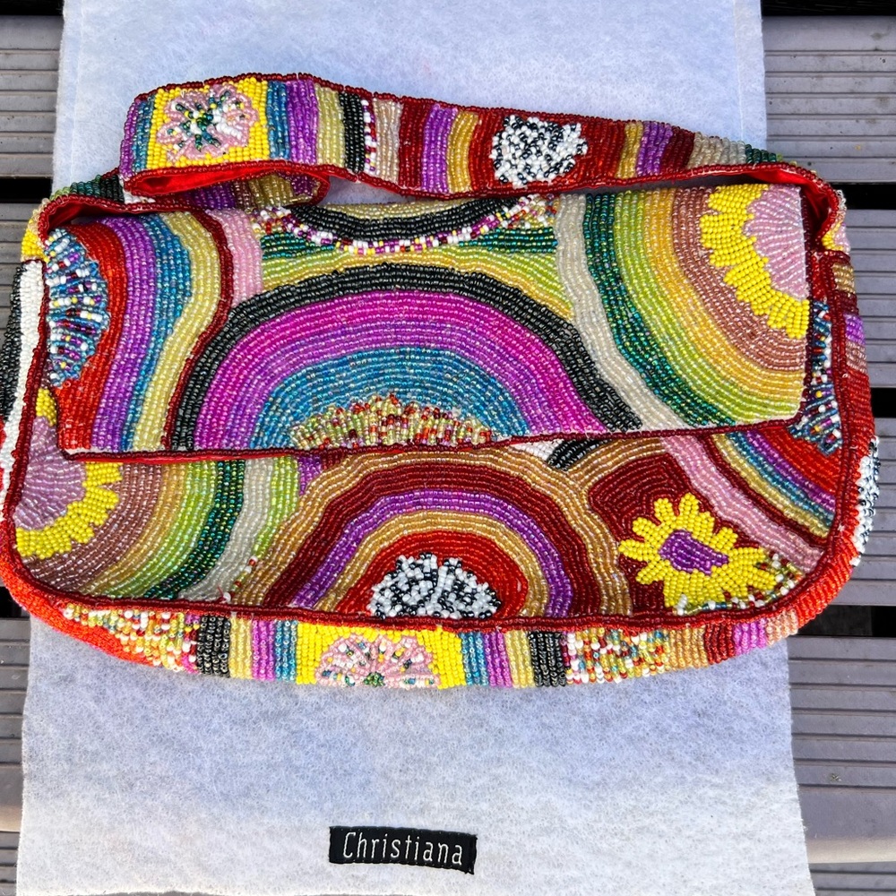 Christiana beaded purse
